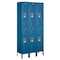 Salsbury Industries Wardrobe Locker, 36" W, 12" D, 78" H, (3) Wide, (6) Openings, Blue 62362BL-U - alternate 1